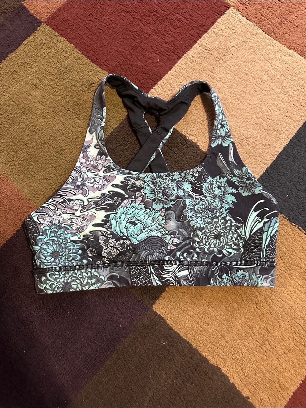 Lululemon Free to be bra in memoir green